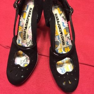 HARAJUKU LOVERS Black & White High Heels ON SALE